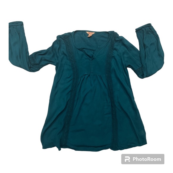 Arizona Teal Gauzy Top size medium. Boho style - Picture 14 of 14